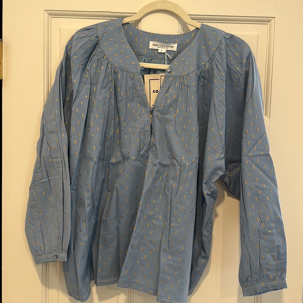 Emerson Fry - India collection - SM - sky blue with gold top